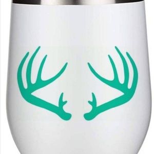 Deer antlers huntin vinyl decal any color